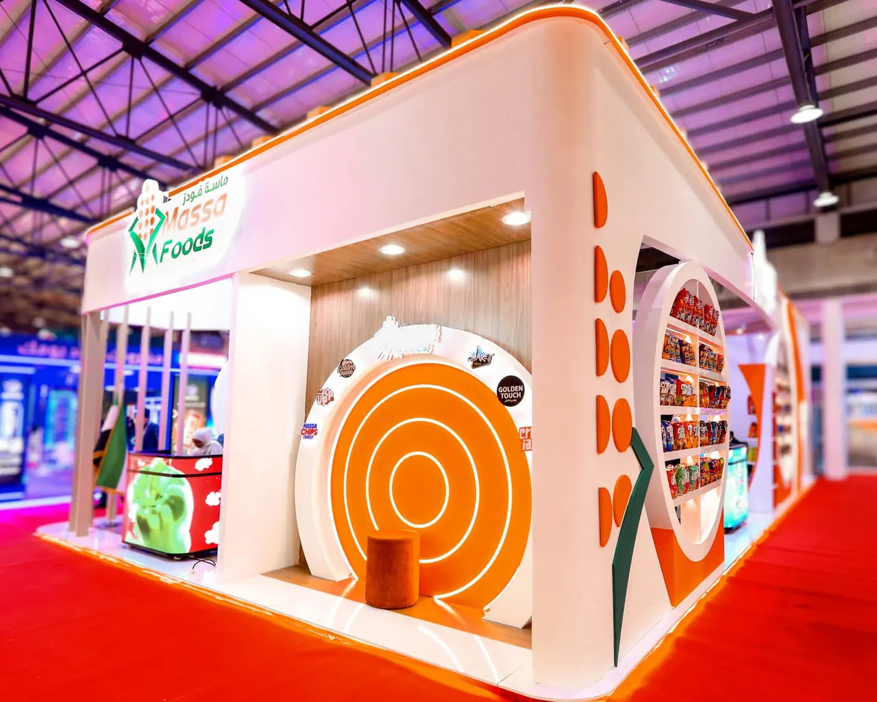 The Massa Foods stand as built on site by KO DESIGN